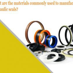 What are the materials commonly used to manufacture hydraulic seals?
